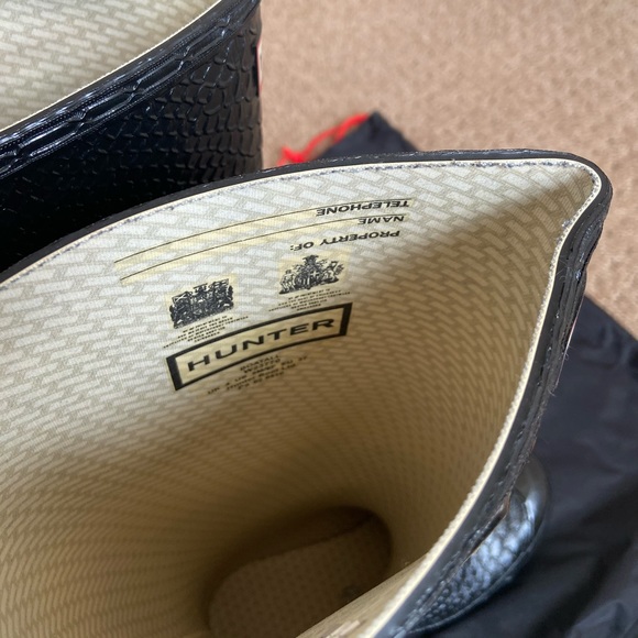 💥HP💥 Hunter Snake-Embossed Tall Rain Boots - Picture 7 of 7